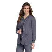 Landau Essentials 4 Pocket Scrub Jacket For Women 7525