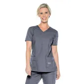 Landau Essentials 4 Pocket Scrub Top For Women 8111