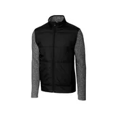 Cutter & Buck Mens Stealth Hybrid Quilted Full Zip Jacket BCK09406