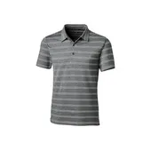 Cutter & Buck Mens Forge Polo Heather Stripe Tailored Fit MCK00132