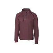 Cutter & Buck Mens Mainsail Sweater-Knit Half Zip Jacket MCO00049