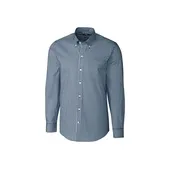 Cutter & Buck Mens L/S Tailored Fit Stretch Gingham MCW00159