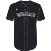 Nike MLB Adult/Youth Dri-Fit Full Button Jersey N140 / NY40 COLORADO ROCKIES
