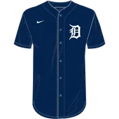 Nike MLB Adult/Youth Dri-Fit Full Button Jersey N140 / NY40 DETROIT TIGERS