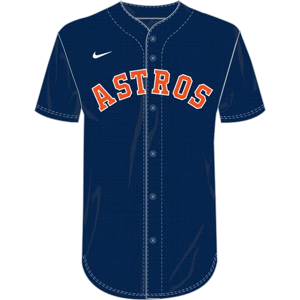 Houston Astros Navy Jersey Nike MLB Adult/Youth Dri-Fit Full