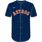 Nike MLB Adult/Youth Dri-Fit Full Button Jersey N140 / NY40 HOUSTON ASTROS