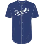 Nike MLB Adult/Youth Dri-Fit Full Button Jersey N140 / NY40 KANSAS CITY ROYALS
