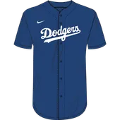 Nike MLB Adult/Youth Dri-Fit Full Button Jersey N140 / NY40 LOS ANGELES DODGERS