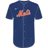 Nike MLB Adult/Youth Dri-Fit Full Button Jersey N140 / NY40 NEW YORK METS