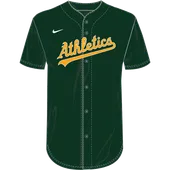 Nike MLB Adult/Youth Dri-Fit Full Button Jersey N140 / NY40 OAKLAND ATHLETICS