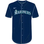 Nike MLB Adult/Youth Dri-Fit Full Button Jersey N140 / NY40 SEATTLE MARINERS