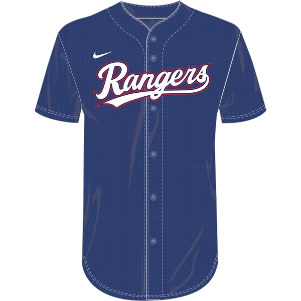Nike MLB Adult/Youth Dri-Fit Full Button Jersey N140 / NY40 TEXAS RANGERS