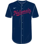 Nike MLB Adult/Youth Dri-Fit Full Button Jersey N140 / NY40 WASHINGTON NATIONALS