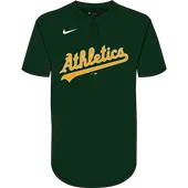 Nike MLB Adult/Youth Dri-Fit 1-Button Pullover Jersey N383 / NY83 OAKLAND ATHLETICS