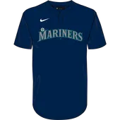 Nike MLB Adult/Youth Dri-Fit 1-Button Pullover Jersey N383 / NY83 SEATTLE MARINERS