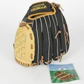 M Powered Baseball Ready To Play Junior Ball Glove Mesh Back Pig Palm Cowhide Basket Web