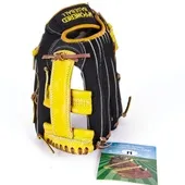 M Powered Baseball Ready To Play Junior Ball Glove Mesh Back Pig Palm Cowhide Single Post