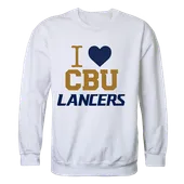 W Republic I Love Crewneck 552 California Baptist Lancers 552-444