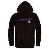 W Republic Script Hoodie University Of Evansville Purple Aces 558-424