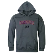 W Republic Dad Hoodie University Of Evansville Purple Aces 563-424