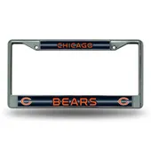 Rico Chicago Bears Glitter Chrome License Plate Frame Fcgl1201