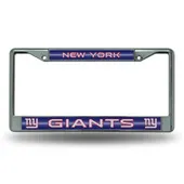 Rico New York Giants Glitter Chrome License Plate Frame Fcgl1401