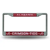 Rico Alabama Crimson Tide Glitter Chrome License Plate Frame Fcgl150102