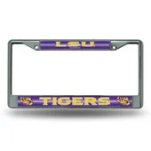 Rico Lsu Tigers Glitter Chrome License Plate Frame Fcgl170101