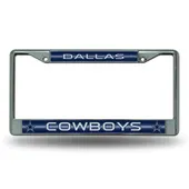 Rico Dallas Cowboys Glitter Chrome License Plate Frame Fcgl1801