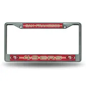 Rico San Francisco 49Ers Glitter Chrome License Plate Frame Fcgl1901