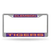 Rico Clemson Tigers Laser Chrome 12 X 6 License Plate Frame Fcl120202