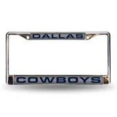 Rico Dallas Cowboys Laser Chrome 12 X 6 License Plate Frame Fcl1802