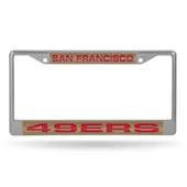 Rico San Francisco 49Ers Laser Chrome 12 X 6 License Plate Frame Fcl1903