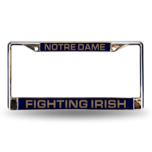 Rico Notre Dame Fighting Irish Laser Chrome 12 X 6 License Plate Frame Fcl200301