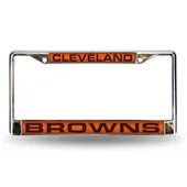 Rico Cleveland Browns Laser Chrome 12 X 6 License Plate Frame Fcl2801