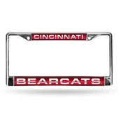 Rico Cincinnati Bearcats Laser Chrome 12 X 6 License Plate Frame Fcl300401