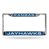 Rico Kansas Jayhawks Laser Chrome 12 X 6 License Plate Frame Fcl310101