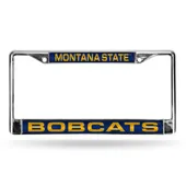 Rico Montana State Bobcats Laser Chrome 12 X 6 License Plate Frame Fcl490602