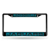 Rico Jacksonville Jaguars Black Laser Chrome 12 X 6 License Plate Frame Fclb0901