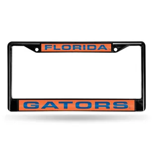 Rico Florida Gators Black Laser Chrome 12 X 6 License Plate Frame Fclb100101