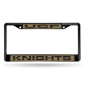 Rico Central Florida Knights Black Laser Chrome 12 X 6 License Plate Frame Fclb100501