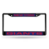 Rico New York Giants Black Laser Chrome 12 X 6 License Plate Frame Fclb1401