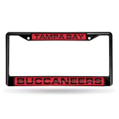 Rico Tampa Bay Buccaneers Black Laser Chrome 12 X 6 License Plate Frame Fclb2101