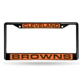 Rico Cleveland Browns Black Laser Chrome 12 X 6 License Plate Frame Fclb2801