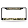 Rico Colorado Buffaloes Black Laser Chrome 12 X 6 License Plate Frame Fclb500101