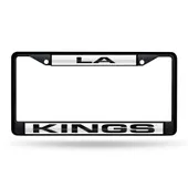 Rico Los Angeles Kings Black Laser Chrome 12 X 6 License Plate Frame Fclb7102