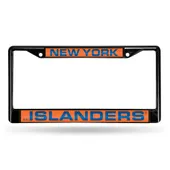 Rico New York Islanders Black Laser Chrome 12 X 6 License Plate Frame Fclb8401