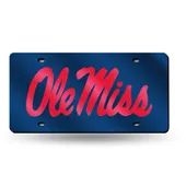 Rico Mississippi Rebels Colored Laser Cut Auto Tag Lzc160201