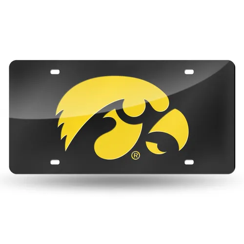 Rico Iowa Hawkeyes Colored Laser Cut Auto Tag Lzc250103