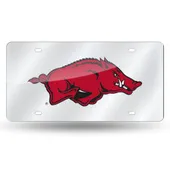 Rico Arkansas Razorbacks Silver Laser Cut Tag Lzs360101